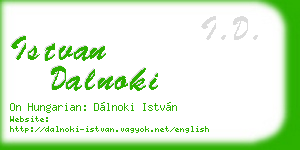 istvan dalnoki business card